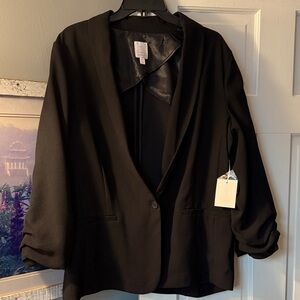 Lauren Conrad XXL black shawl collar blazer. NWT!!